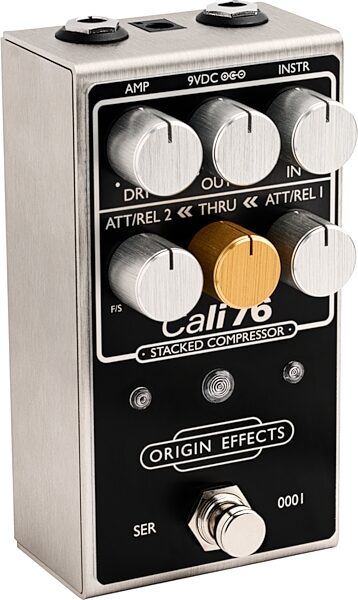 Origin Effects Cali76 Stacked Compressor Pedal, Black, nolabel