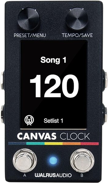 Walrus Audio Canvas Clock MIDI Sync Pedal, New, Action Position Back