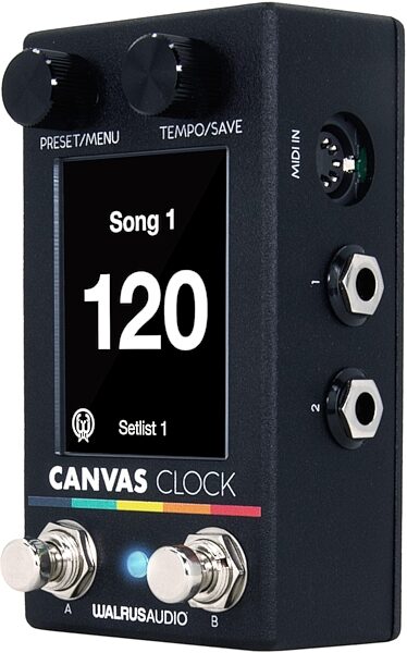 Walrus Audio Canvas Clock MIDI Sync Pedal, New, Action Position Back