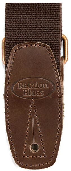 Reunion Blues Merino Wool Guitar Strap, Brown, RBS-34, Action Position Back