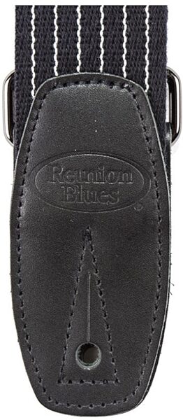 Reunion Blues Merino Wool Guitar Strap, Black Pinstripe, RBS-28PS, Action Position Back