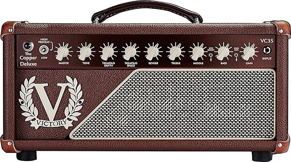 Victory VC35 The Copper Deluxe Guitar Amplifier Head (35 Watts), New, Action Position Back