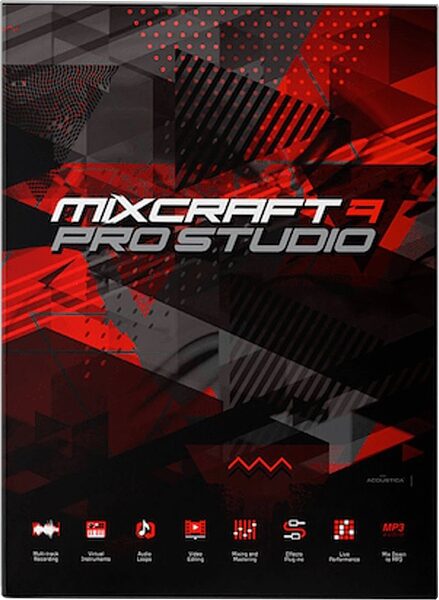 Acoustica Mixcraft Pro Studio 9 Software, Digital Download, Action Position Back