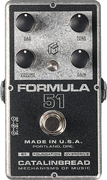 Catalinbread Formula 51 Tweed-Style Overdrive Pedal, Open Box (Very Good), Action Position Back