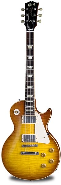 Gibson Custom Shop Chambered 1958 Les Paul VOS Reissue Electric Guitar (With Case), Iced Tea