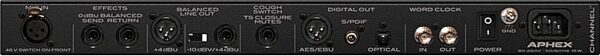 Aphex Channel Master Microphone Preamplifier and Input Processor, Rear