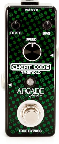 Arcade Audio Cheat Code Tremolo Pedal, New, Action Position Back