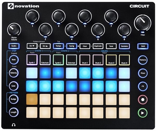 Novation Circuit Groove Box with Sample Import, Scale Mode