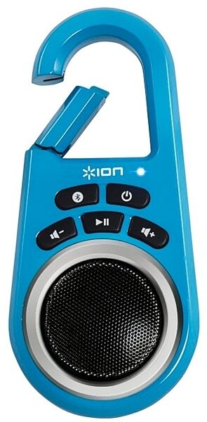 Ion Audio Clipster Bluetooth Clip-on Speaker, Blue