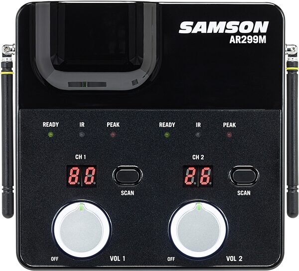 Samson Concert 288m Dual-Channel Wireless Lavalier/Headset System, Band D, Action Position Front