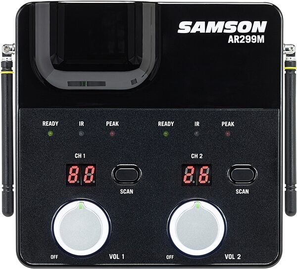 Samson Concert 288m Dual-Channel Wireless Combo Lavalier/Headset & Handheld Microphone System, Band K, Action Position Front
