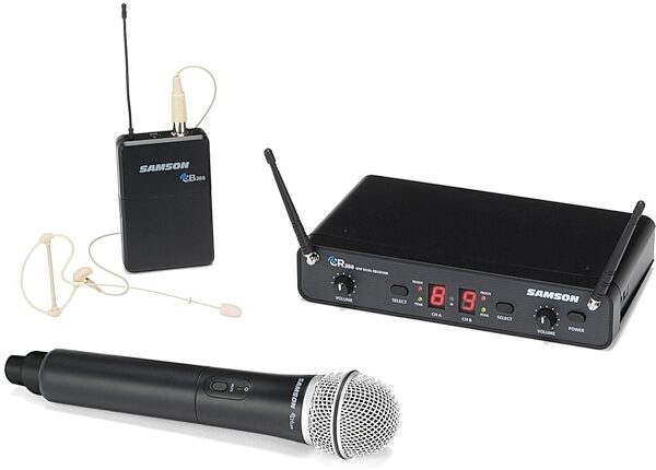 Samson Concert 288 Pro Combo Dual Wireless System with SE10 Earset, Main