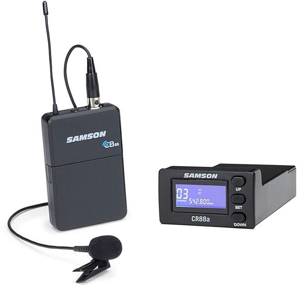 Samson Concert 88a Wireless Lavalier Microphone with CR88a Receiver Module for XP310w/312w System, Channel D, Main
