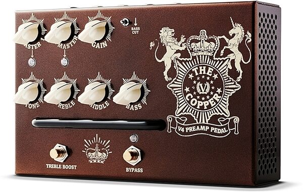 Victory V4 The Copper Preamp Pedal, New, Angled Front