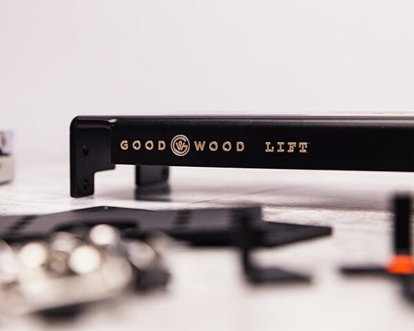 Goodwood Audio LIFT Adjustable Pedalboard Riser, 21" Wide, New, Detail Side