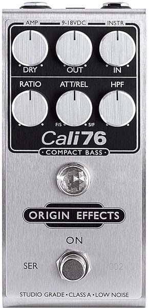 Origin Effects Cali76 Compact Bass Compressor Pedal, Classic, Blemished, Action Position Back