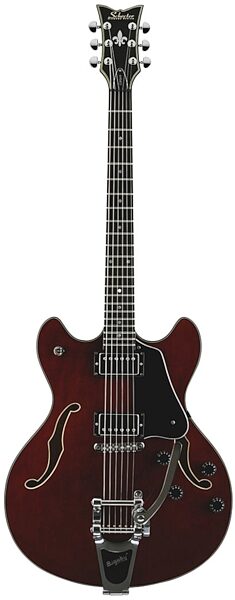 Schecter Corsair Electric Guitar with Bigsby Tremolo, Gloss Walnut 