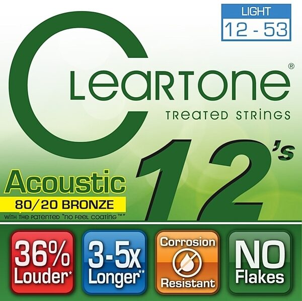Cleartone Acoustic 8020 Bronze Strings, 7612