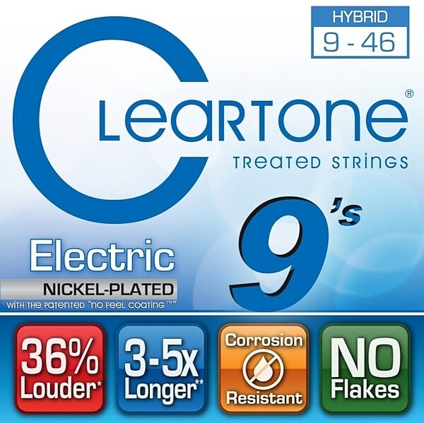 Cleartone Hybrid Electric Guitar Strings, 9419