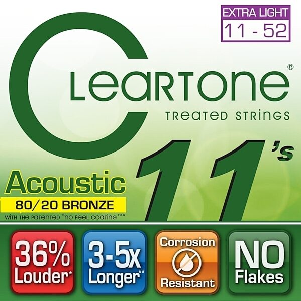 Cleartone Acoustic 8020 Bronze Strings, 7611