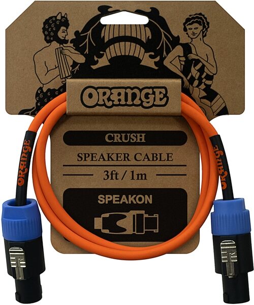Orange Crush Speakon/Speakon Speaker Cable, 3 foot, Main