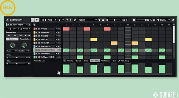 Steinberg Cubase Pro 14 Production Software - Perpetual License, Digital Download, Action Position Back