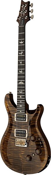 PRS Paul Reed Smith Custom 24 Piezo 10-Top Electric Guitar (with Case), Black Gold, Action Position Back