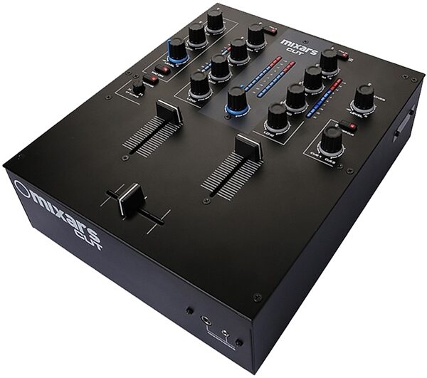 Mixars CUT DJ Mixer, 2-Channel, Angle