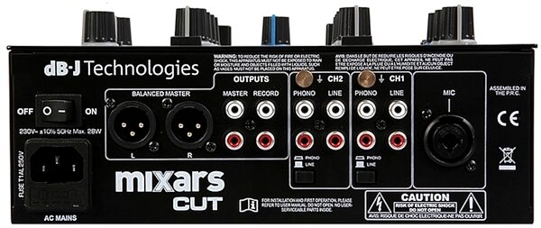 Mixars CUT MKII DJ Mixer (with Galileo Crossfader), Front