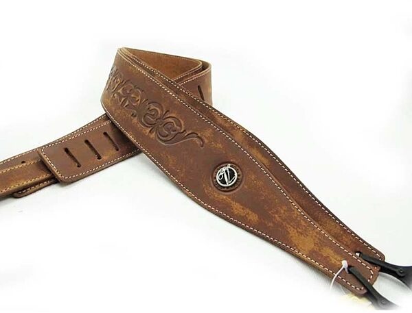 Vorson Distressed Leather Strap, Deep Brown