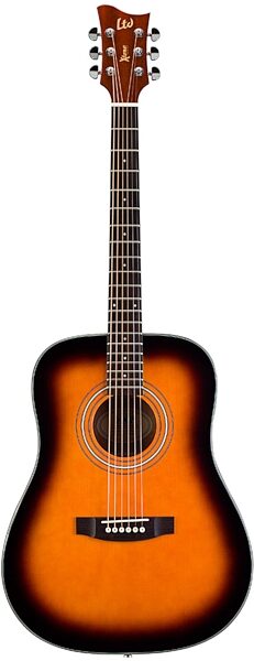 ESP LTD Xtone D5 Acoustic Guitar, 2-Tone Sunburst