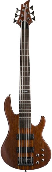 ESP LTD D-6 Neck-Thru 6-String Electric Bass Guitar, Natural Satin