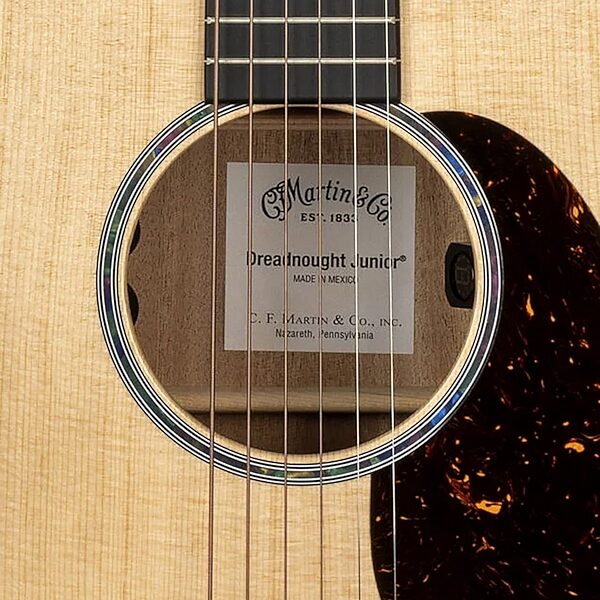 Martin D Junior E Acoustic-Electric Guitar (with Soft Case), New, Action Position Back