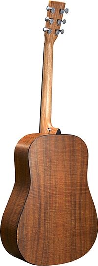 Martin D-X1E Koa Acoustic-Electric Guitar (with Soft Case), New, Main Back