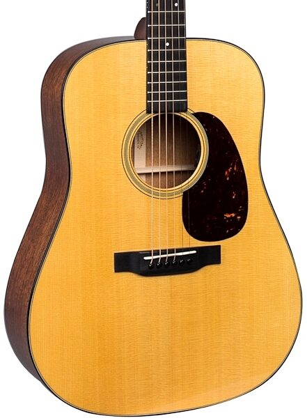Martin D-18E Dreadnought Acoustic-Electric Guitar (with Case), Body