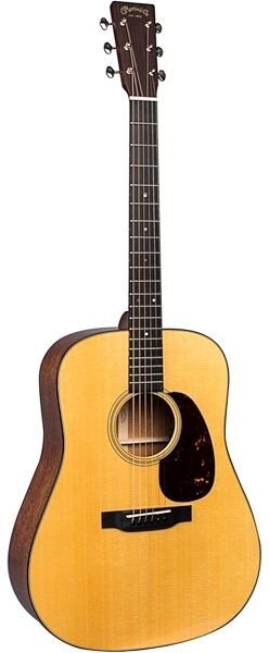 Martin D-18E Dreadnought Acoustic-Electric Guitar (with Case), Main