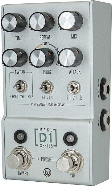 Walrus Audio MAKO Series D1 Delay Pedal, New, Action Position Back
