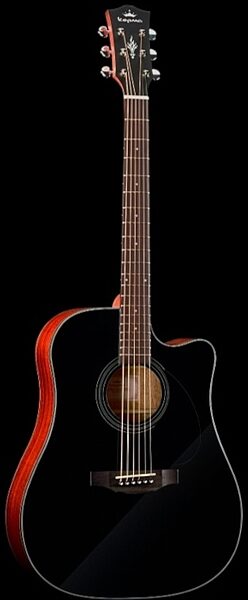Kepma K3 Series D3-130 Acoustic Guitar, Black Matte, Blemished, Main