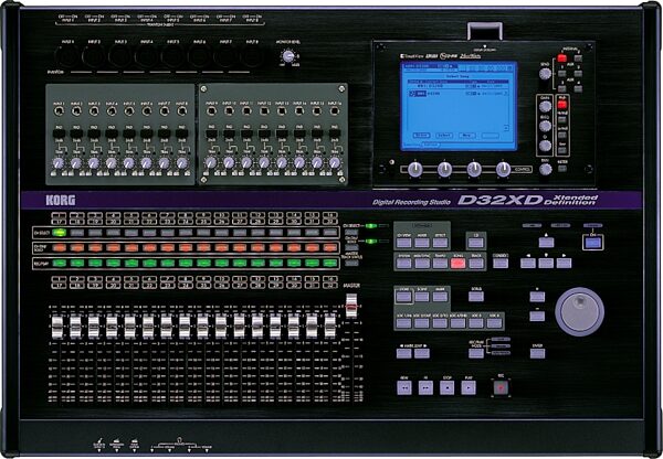 Korg D32XD 32-Track Digital Recorder with Moving Faders, Main