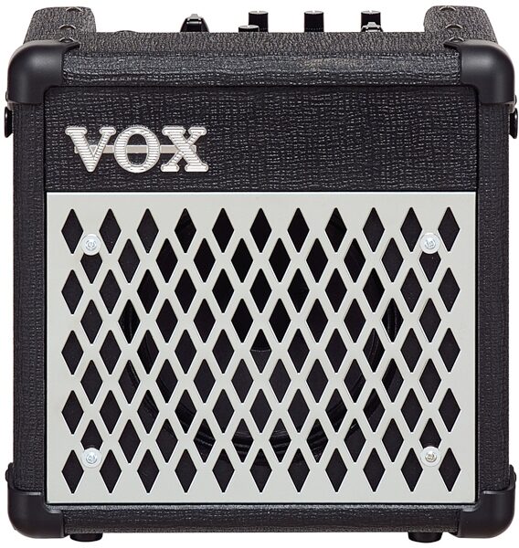 Vox DA5 Portable Battery-Powered Guitar Combo Amplifier (5 Watts, 1x6.5 in.), Black with Chrome