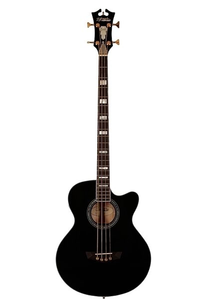 D'Angelico SBG700 Mott Acoustic-Electric Bass (with Case), Black