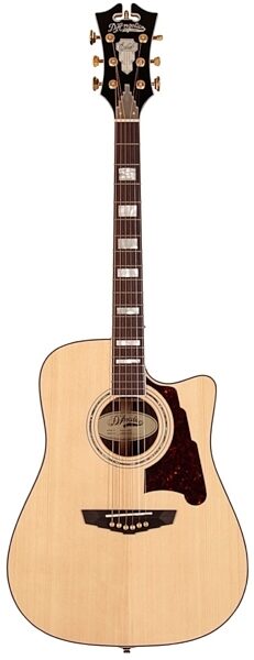 D'Angelico SD500 Bowery Dreadnought Acoustic-Electric Guitar (with Case), Natural