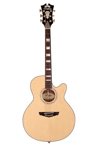 D'Angelico SG100 Mercer Grand Auditorium Acoustic-Electric Guitar (with Case), Natural