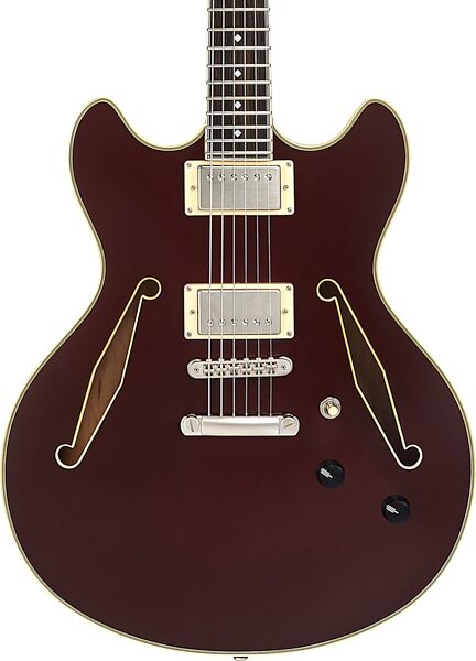 D'Angelico Excel DC Tour Electric Guitar (with Gig Bag), Solid Wine, Open Box (Very Good), Action Position Back