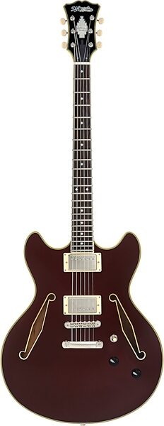 D'Angelico Excel DC Tour Electric Guitar (with Gig Bag), Solid Wine, Open Box (Very Good), Action Position Back