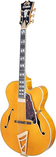 D'Angelico EXL-1 Excel Archtop Electric Guitar (with Case), Amber, Action Position Back