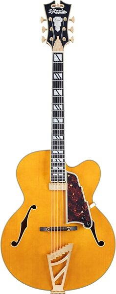 D'Angelico EXL-1 Excel Archtop Electric Guitar (with Case), Amber, Action Position Back