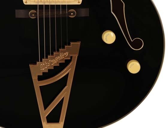 D'Angelico EX-59 Hollowbody Electric Guitar, Black Controls