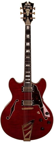 D'Angelico EXDCTP Semi-Hollowbody Electric Guitar (with Case), Cherry
