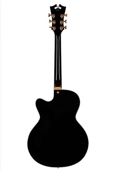 D'Angelico EXDH Hollowbody Electric Guitar (with Case), Black Back
